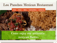 Tablet Screenshot of lospanchosrestaurant.com